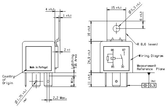 BOSCH 0 986 332 302 Relay, fuel pump
