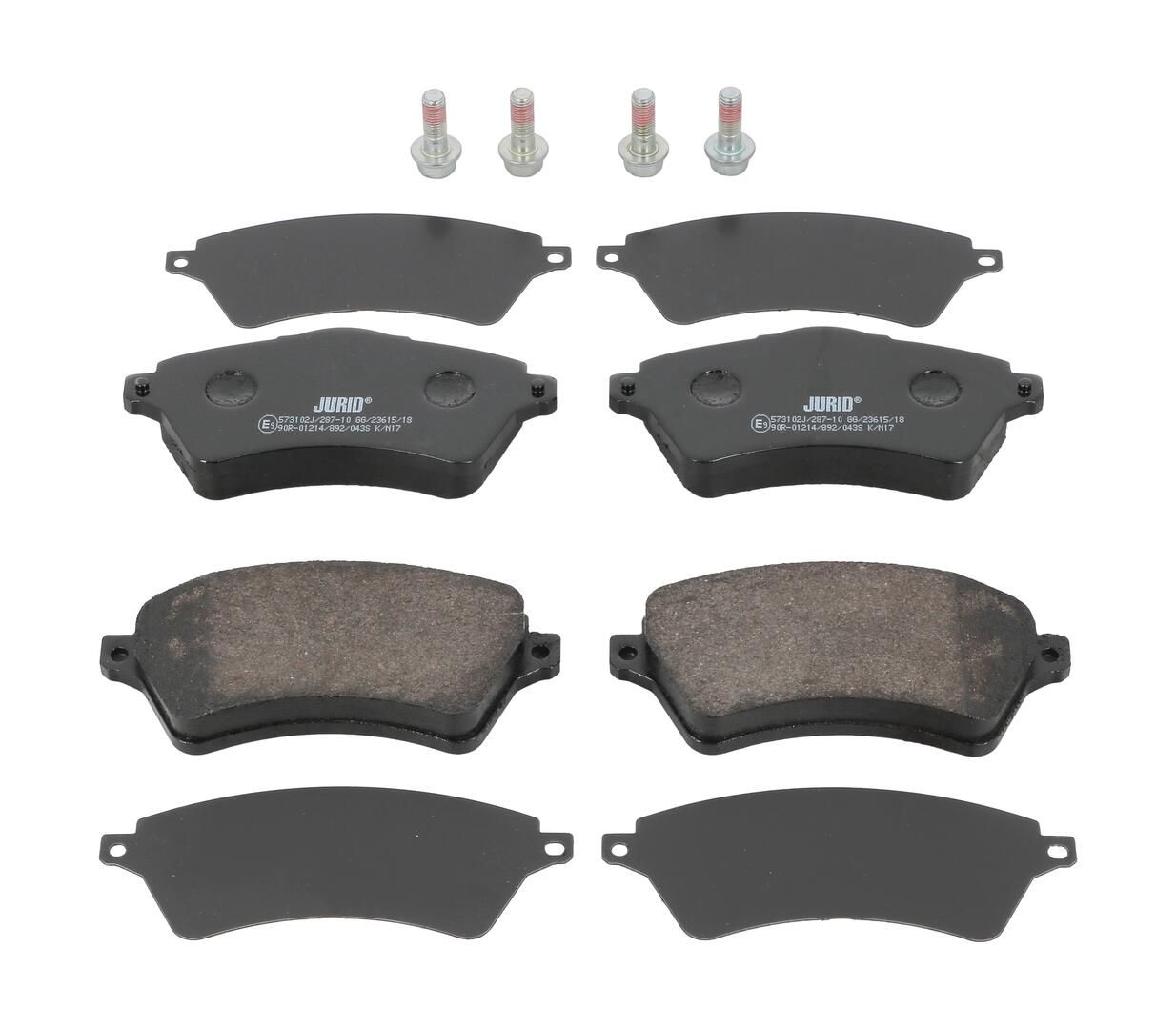 JURID 573102J Brake pad set, disc brake
