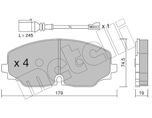 Brake Pad Set, disc brake-main