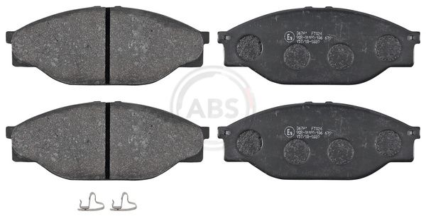 A.B.S. 36761 Brake pad set, disc brake