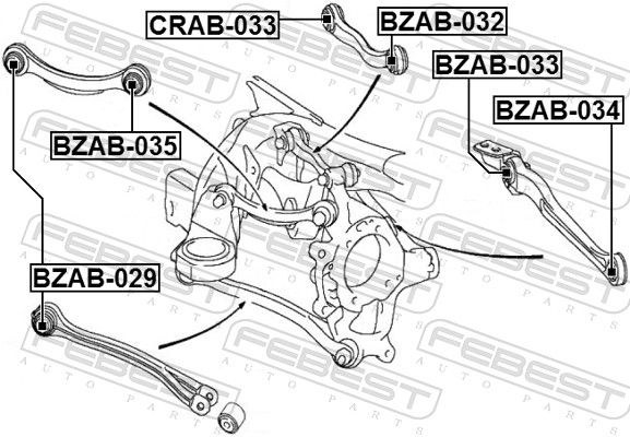 Mounting, control/trailing arm-1