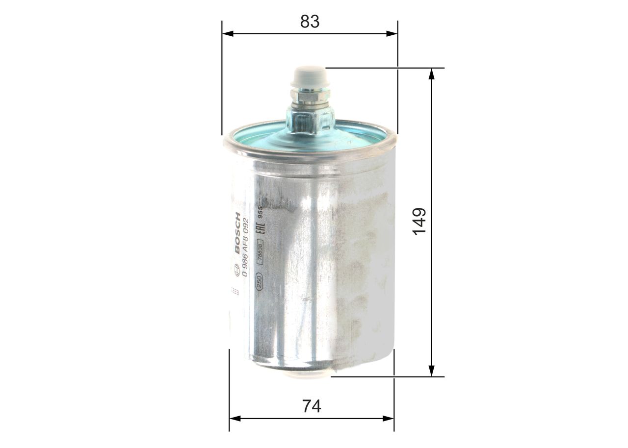 BOSCH 0 986 AF8 092 Fuel filter