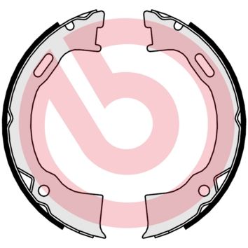 BREMBO S 24 549 Brake shoe set, parking brake
