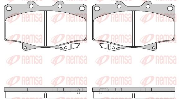 REMSA 0429.04 Brake pad set, disc brake