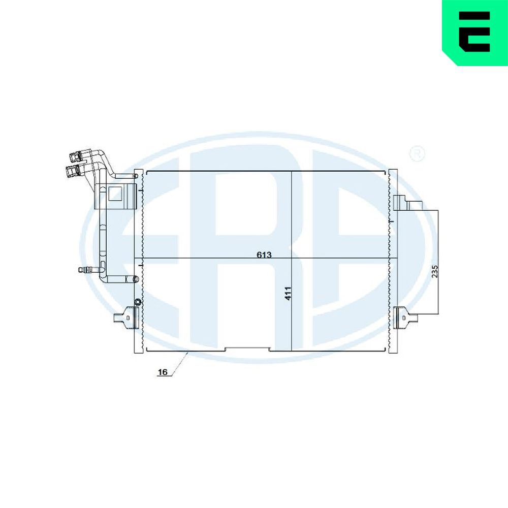 ERA 667216 Condenser, air conditioning