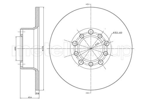 CIFAM 800-046 Brake disc