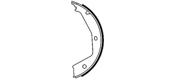 Brake Shoe Set, parking brake-1