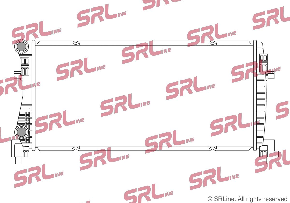 SRLINE 95C208B1 Radiator, engine cooling