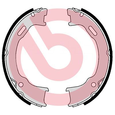 BREMBO S 37 509 Brake shoe set, parking brake