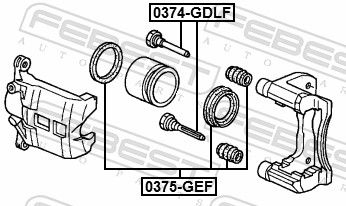 Guide Bolt, brake caliper-1