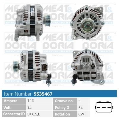 MEAT & DORIA 5535467 Alternator