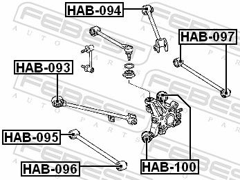 Mounting, control/trailing arm-1