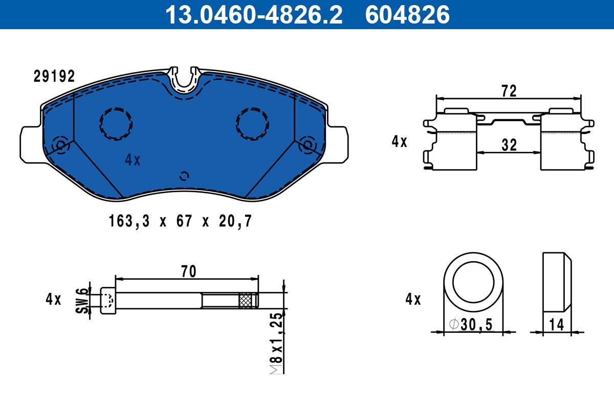 Brake Pad Set, disc brake