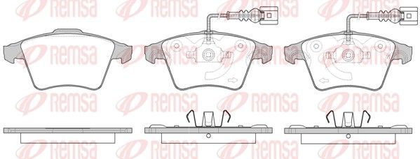 REMSA 1045.22 Brake pad set, disc brake