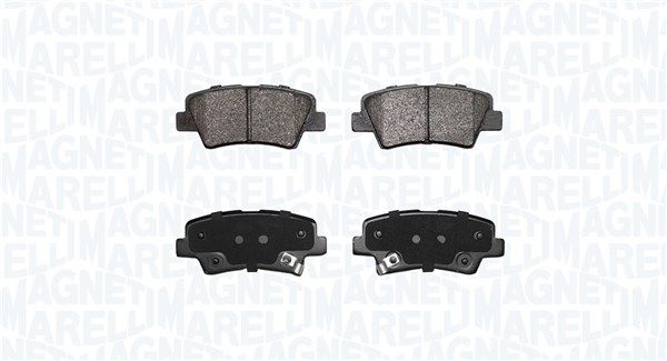 MAGNETI MARELLI 363916060852 Brake pad set, disc brake