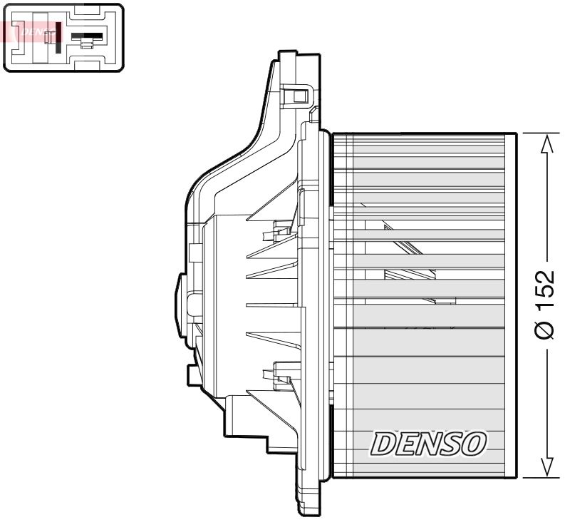 DENSO DEA41015 Interior blower
