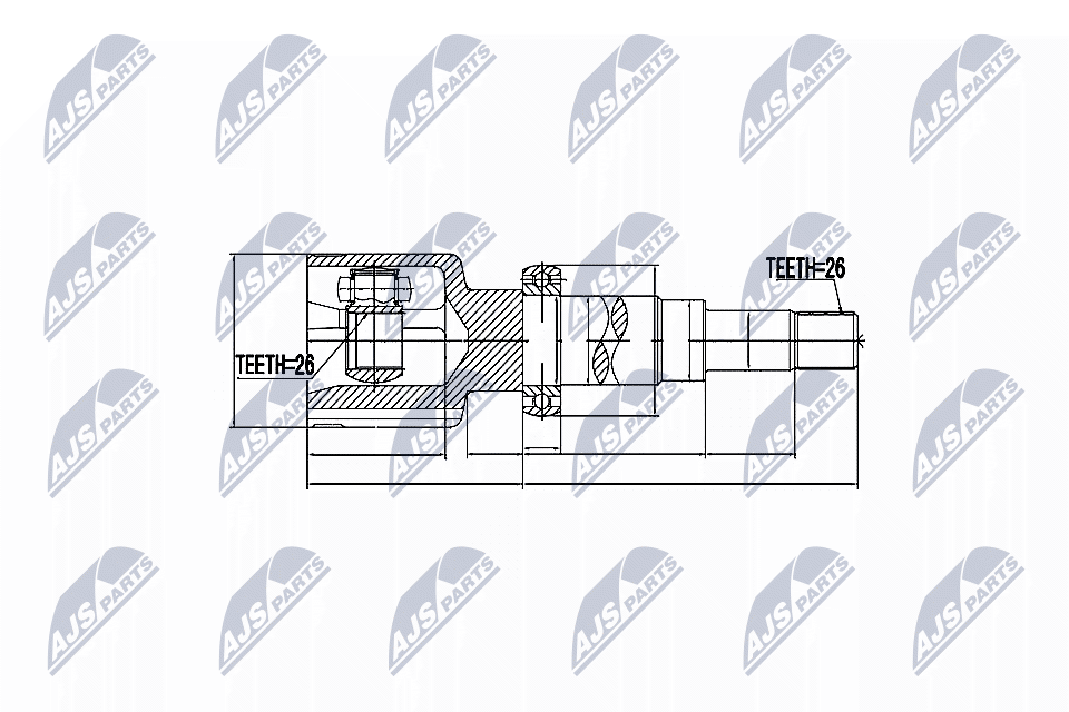 NTY NPW-FR-037 Joint kit, drive shaft