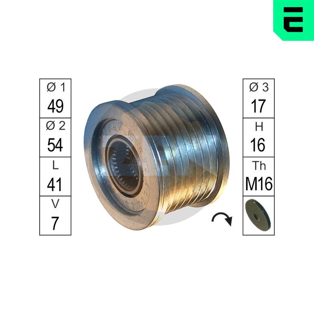 ERA ZN5562 Alternator freewheel clutch