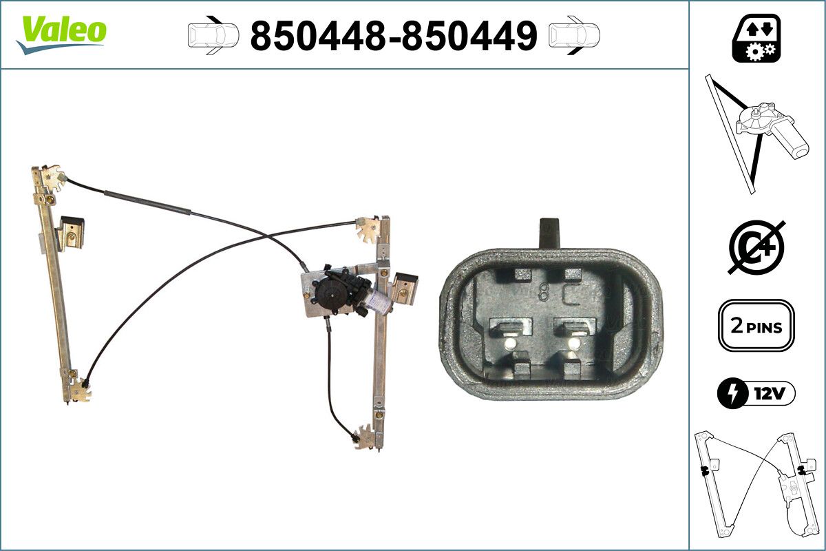 VALEO 850448 Window regulator