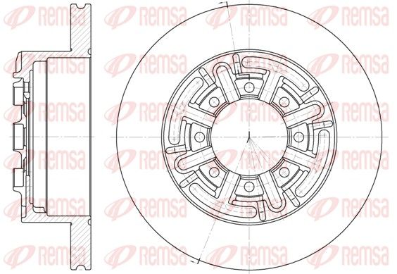 REMSA 6420.00 Brake disc