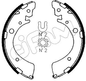 CIFAM 153-153 Brake shoe set