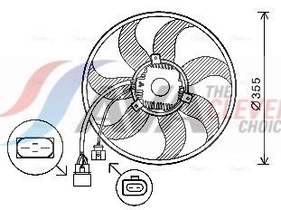 AVA CLEVER CHOICE VN7534 Fan, engine cooling