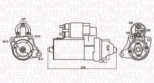 MAGNETI MARELLI 063721107010 Starter