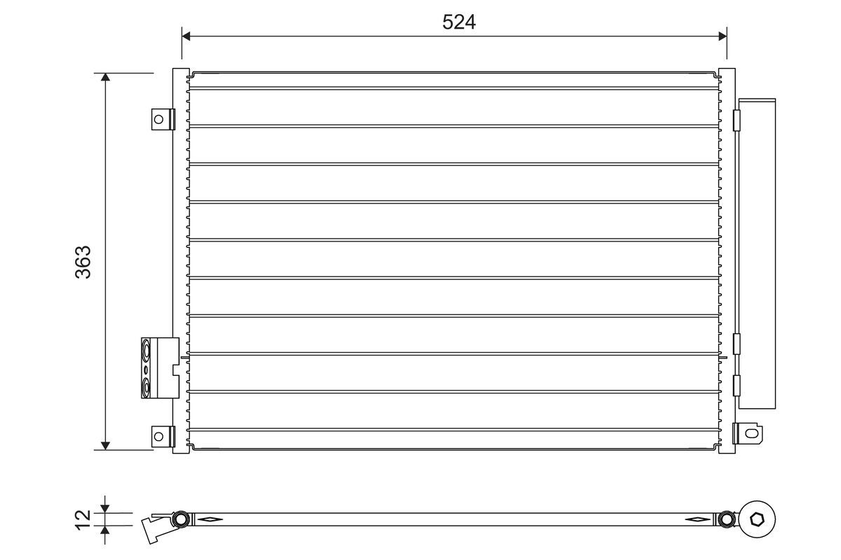 VALEO 814155 Condenser, air conditioning
