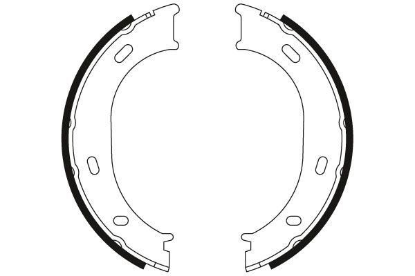 Brake Shoe Set, parking brake-1