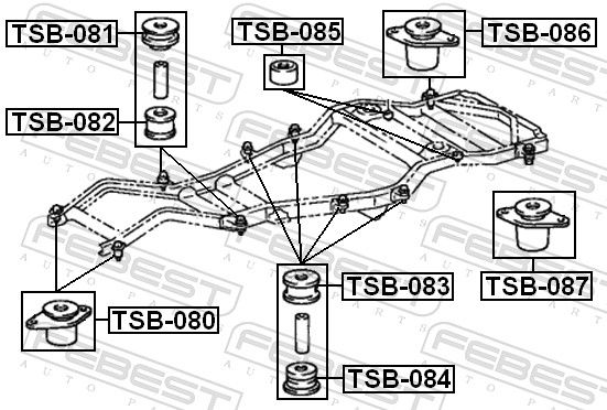 Mounting, vehicle frame-1