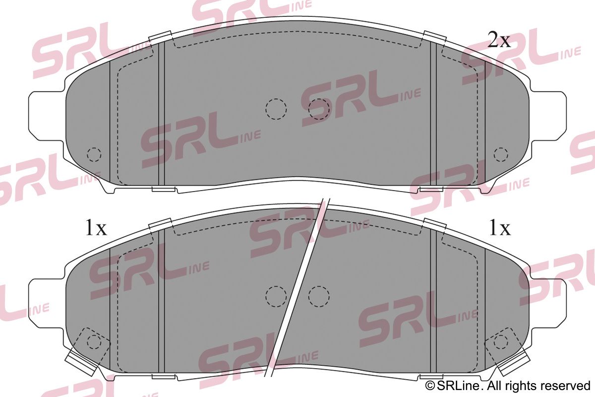 SRLINE S70-0471 Brake pad set, disc brake