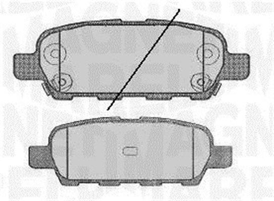 MAGNETI MARELLI 363916060350 Brake pad set, disc brake