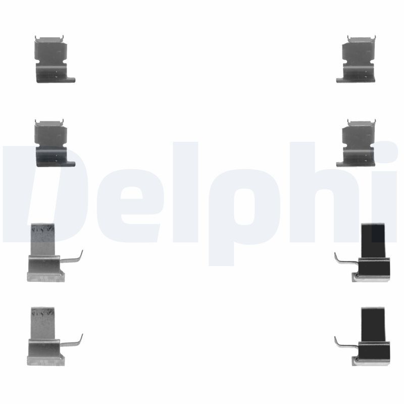 DELPHI LX0259 Priedų komplektas, diskinių stabdžių trinkelės
