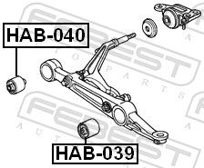 Mounting, control/trailing arm-1
