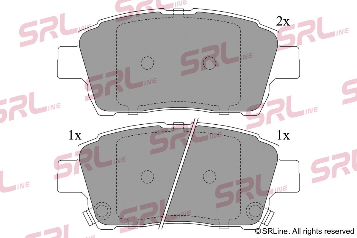SRLINE S70-0210 Brake pad set, disc brake