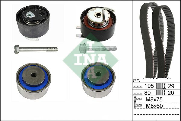 SCHAEFFLER INA 530 0766 10 Timing belt kit