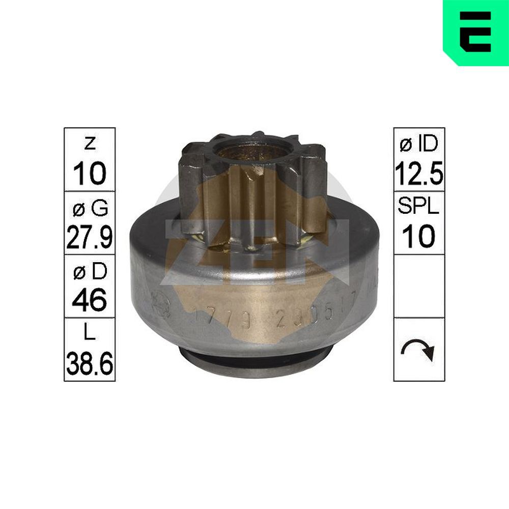 ERA ZN1779 Freewheel gear, starter