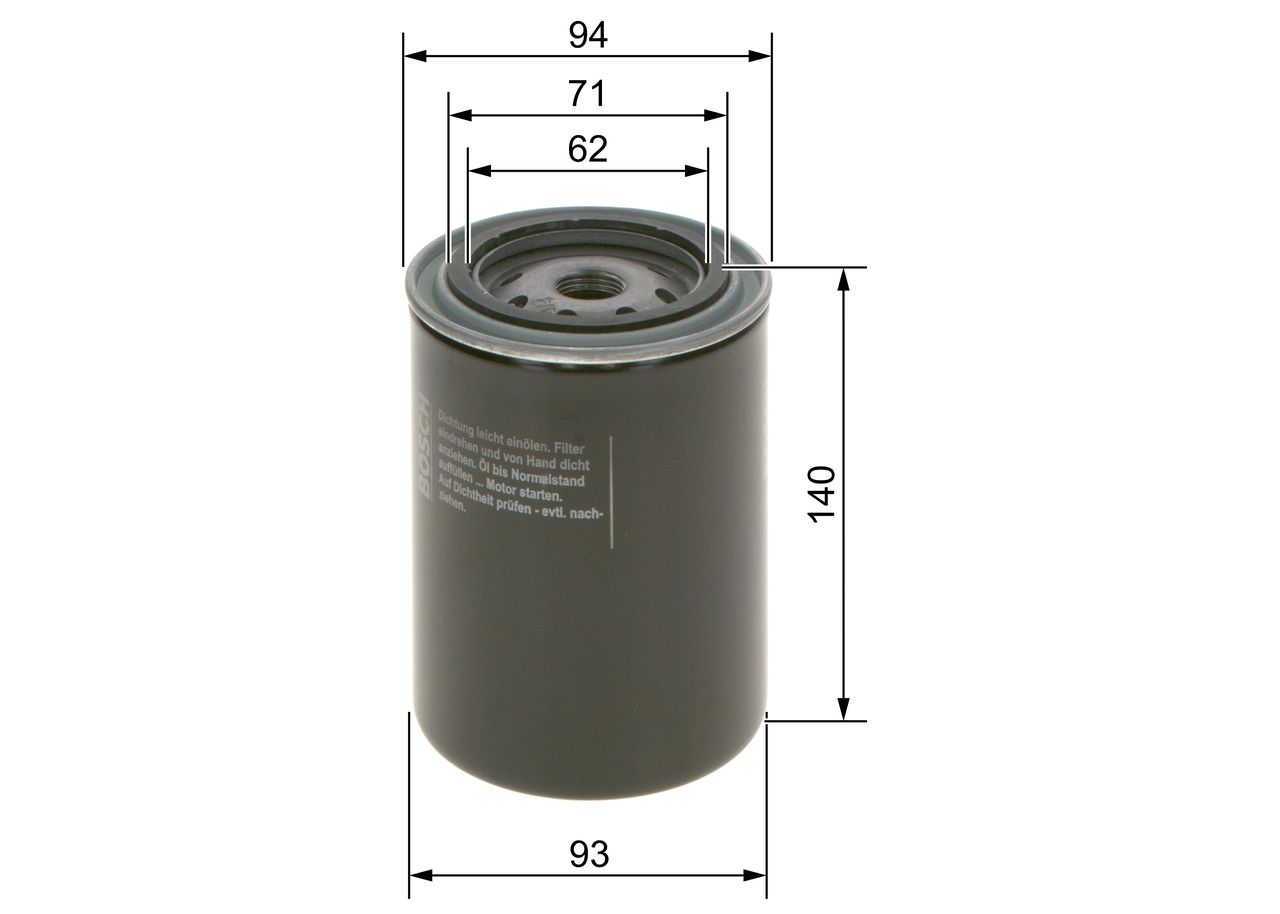 BOSCH 0 451 104 065 Oil filter