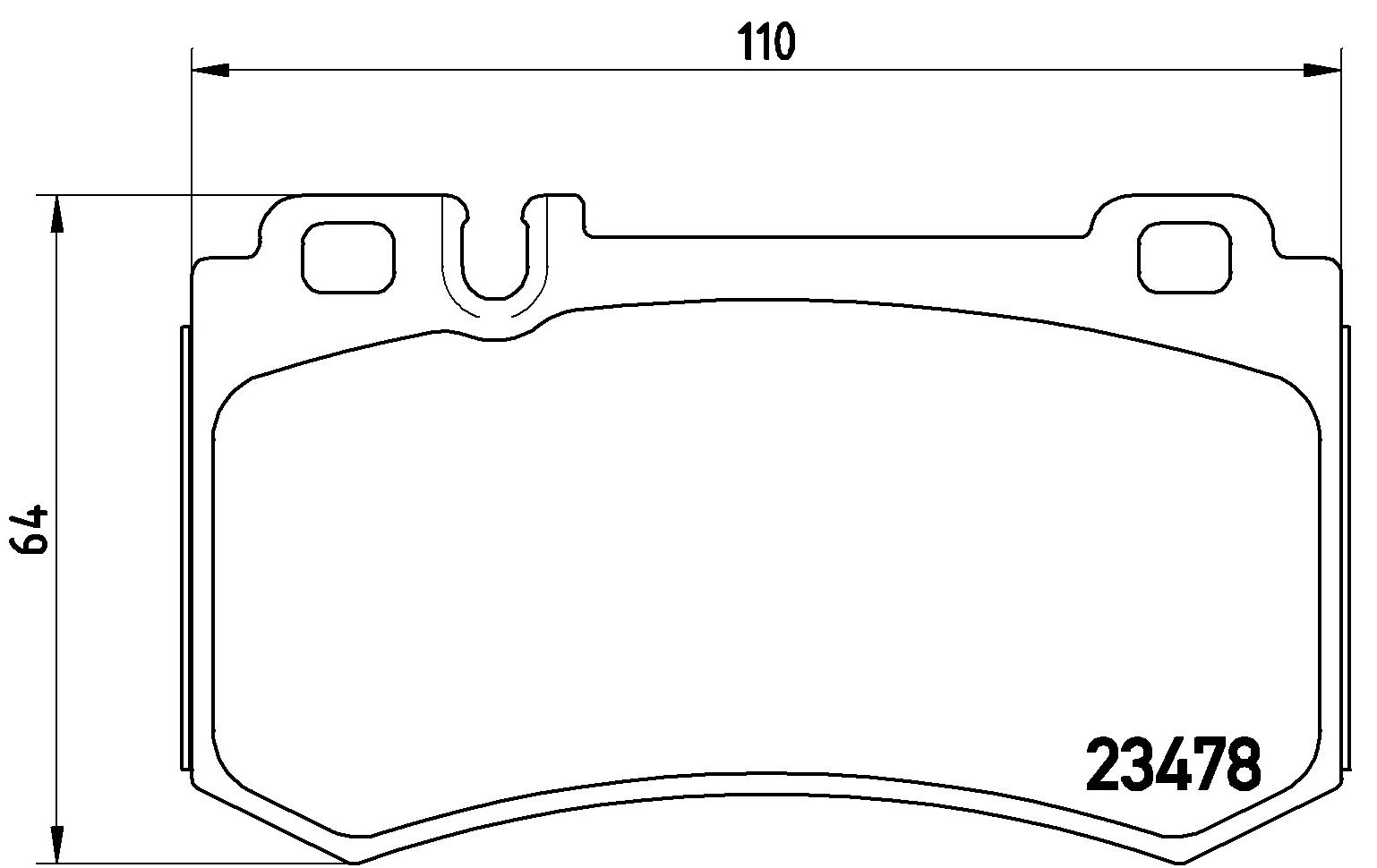 BREMBO P 50 061 Brake pad set, disc brake