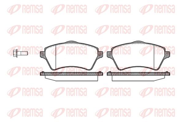 REMSA 0822.00 Brake pad set, disc brake