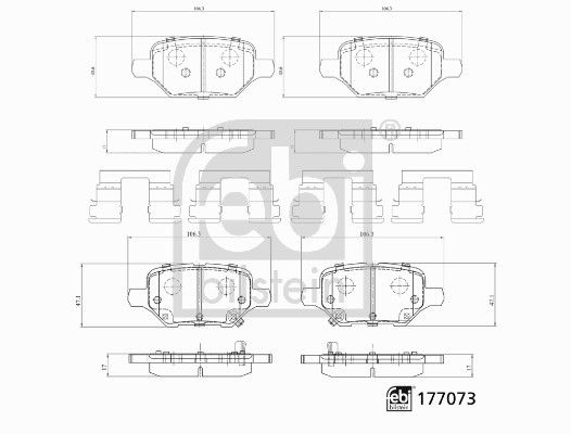 stabdžių trinkelių rinkinys, diskinis stabdys-1