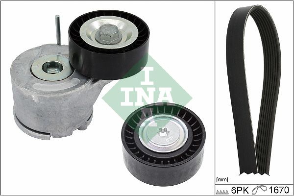 SCHAEFFLER INA 529 0380 10 V-ribbed belt set