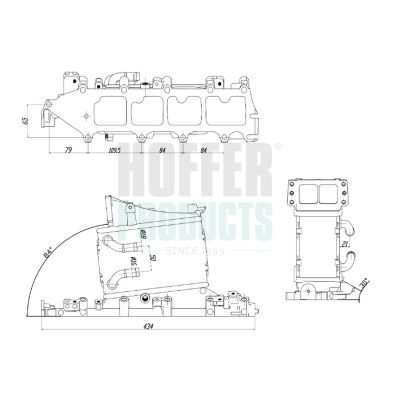 HOFFER 995082 Charge air cooler