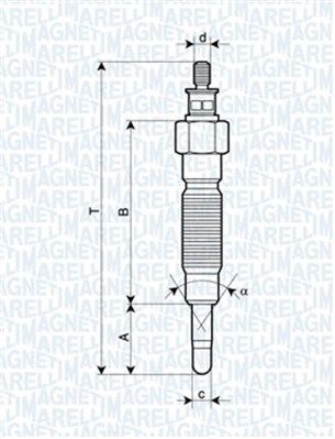 MAGNETI MARELLI 062900064304 Glow plug