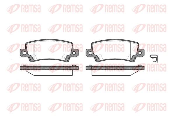 REMSA 0874.02 Brake pad set, disc brake
