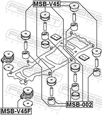Mounting, vehicle frame-1