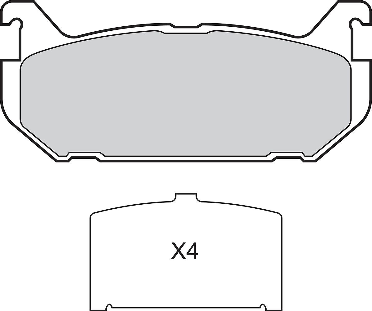 Brake Pad Set, disc brake-1