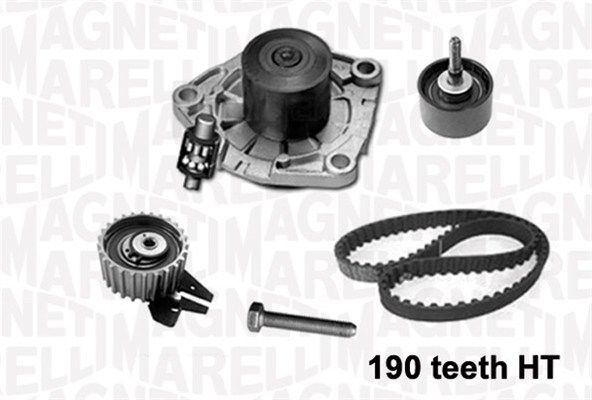 MAGNETI MARELLI 341401040001 Water pump & timing belt kit