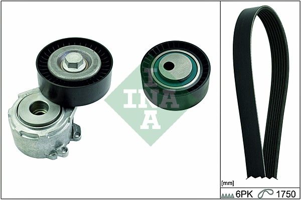 SCHAEFFLER INA 529 0092 10 V formos rumbuotas diržas, komplektas