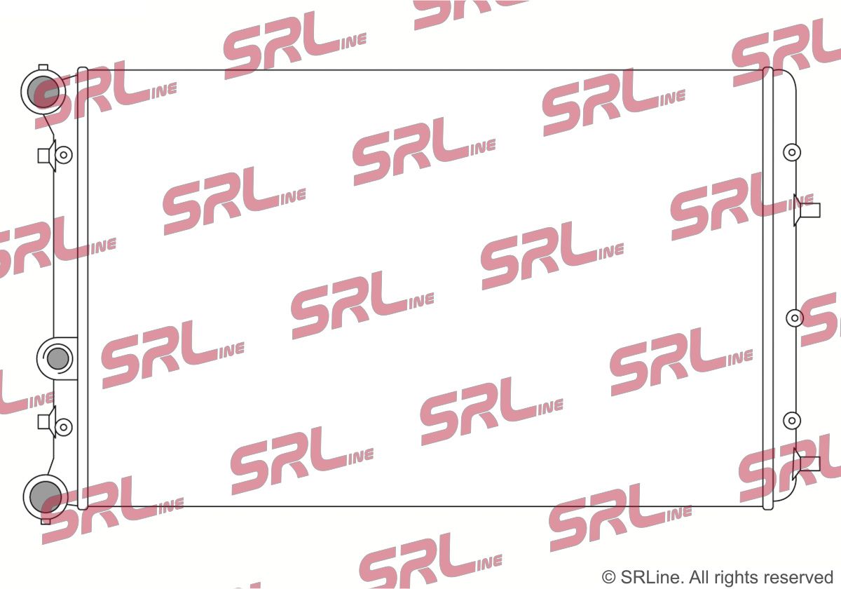 SRLINE 691308-2 Radiator, engine cooling